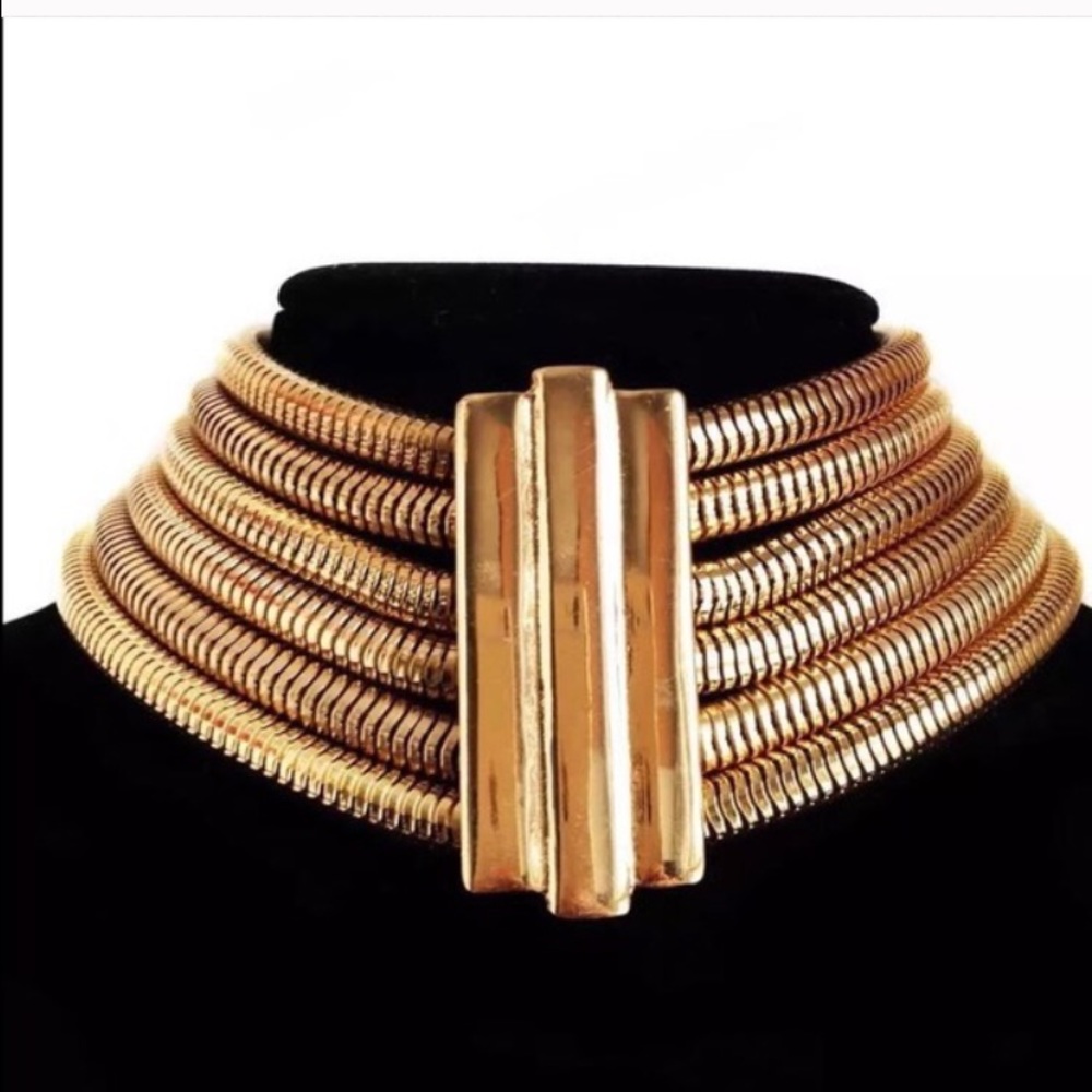 2 way Balmain Inspired  adjusted choker Necklace